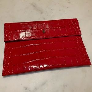 Alexander McQueen Red Skull Clutch